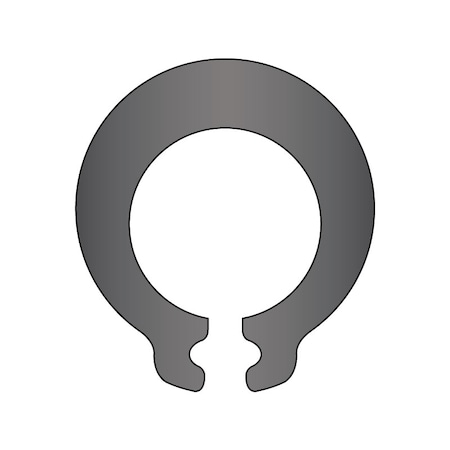 Huyett External-E Retaining Ring, Steel Black Phosphate Finish, 8 mm Shaft Dia DSHX-008